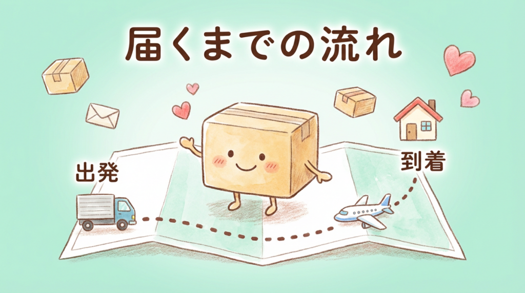 ラブンス公式オンラインストアで購入後到着までの流れ(イメージ画像)